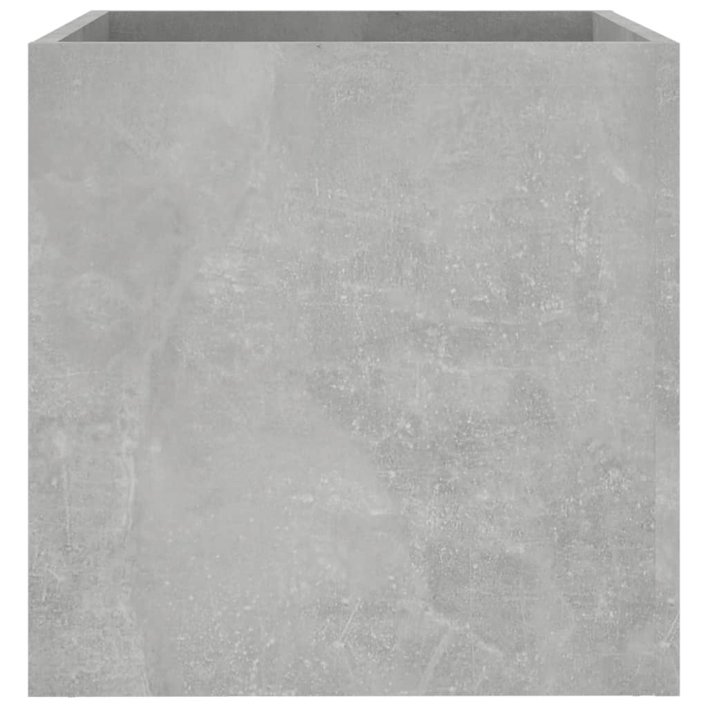 vidaXL Pflanzgefäß Betongrau 40x40x40 cm Holzwerkstoff