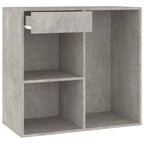 vidaXL Kosmetikschrank Betongrau 80x40x75 cm Holzwerkstoff