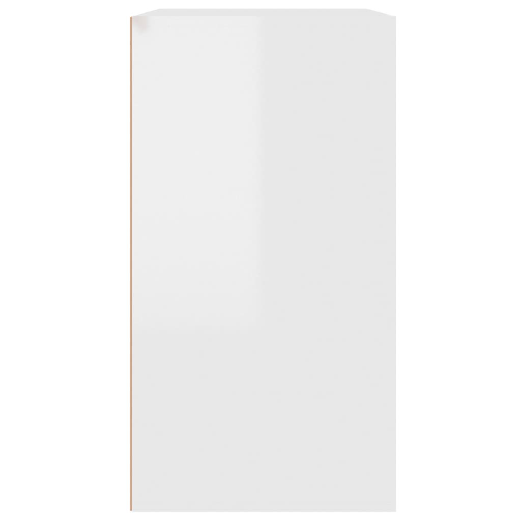 vidaXL Kosmetikschrank Hochglanz-Weiß 80x40x75 cm Holzwerkstoff