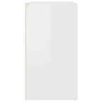 vidaXL Kosmetikschrank Hochglanz-Weiß 80x40x75 cm Holzwerkstoff
