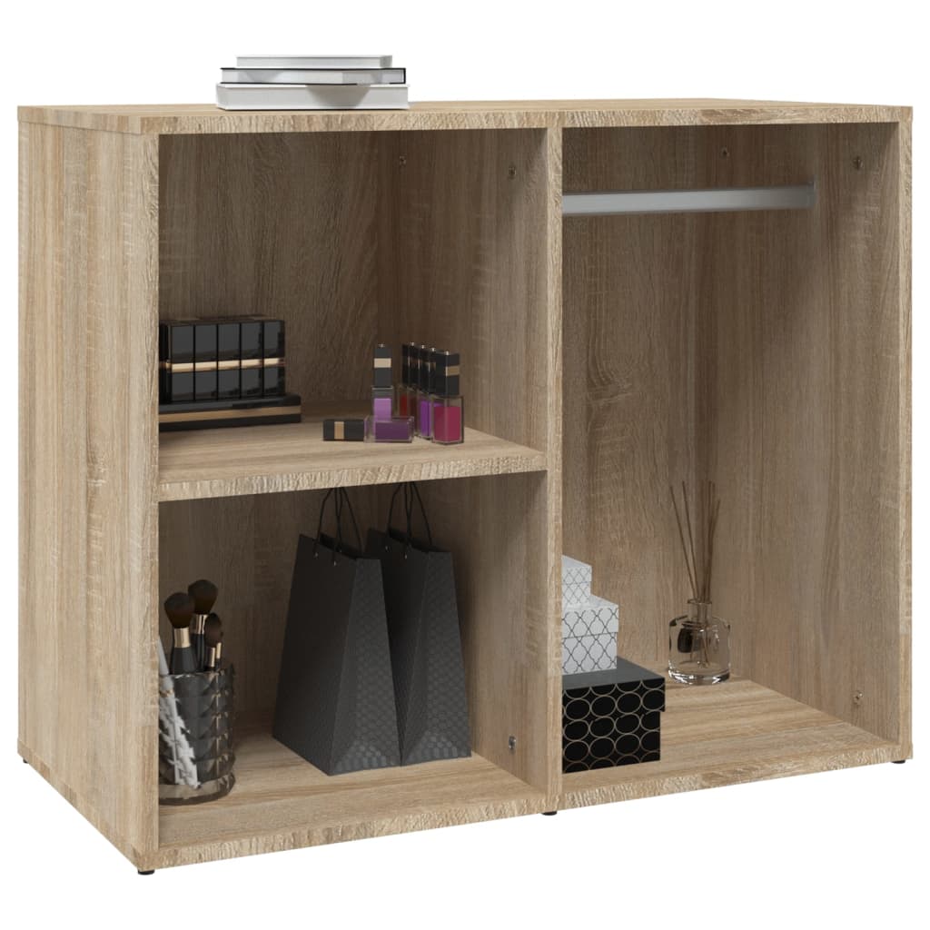 vidaXL Regal für Schminktisch Sonoma-Eiche 80x40x65 cm Holzwerkstoff