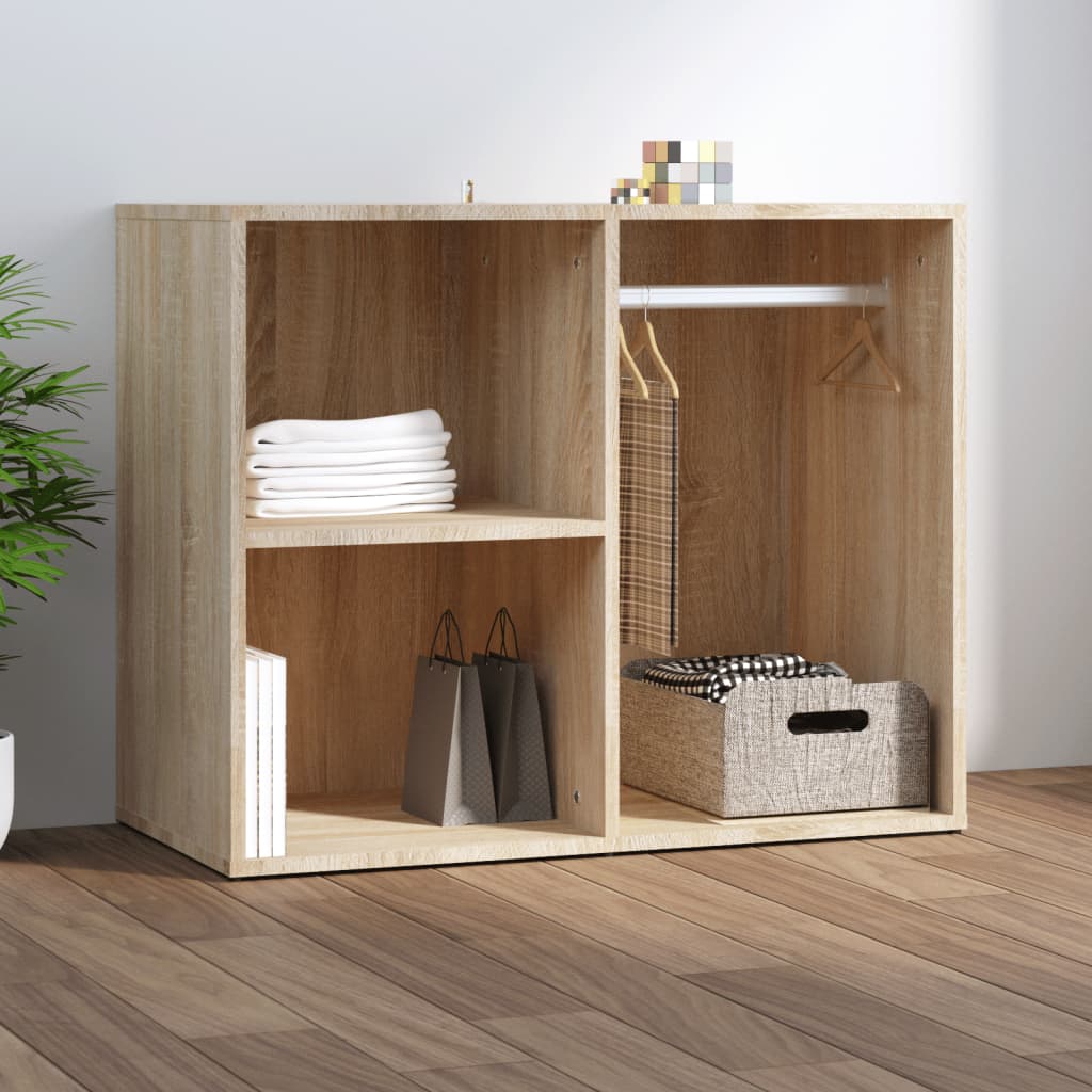 vidaXL Regal für Schminktisch Sonoma-Eiche 80x40x65 cm Holzwerkstoff