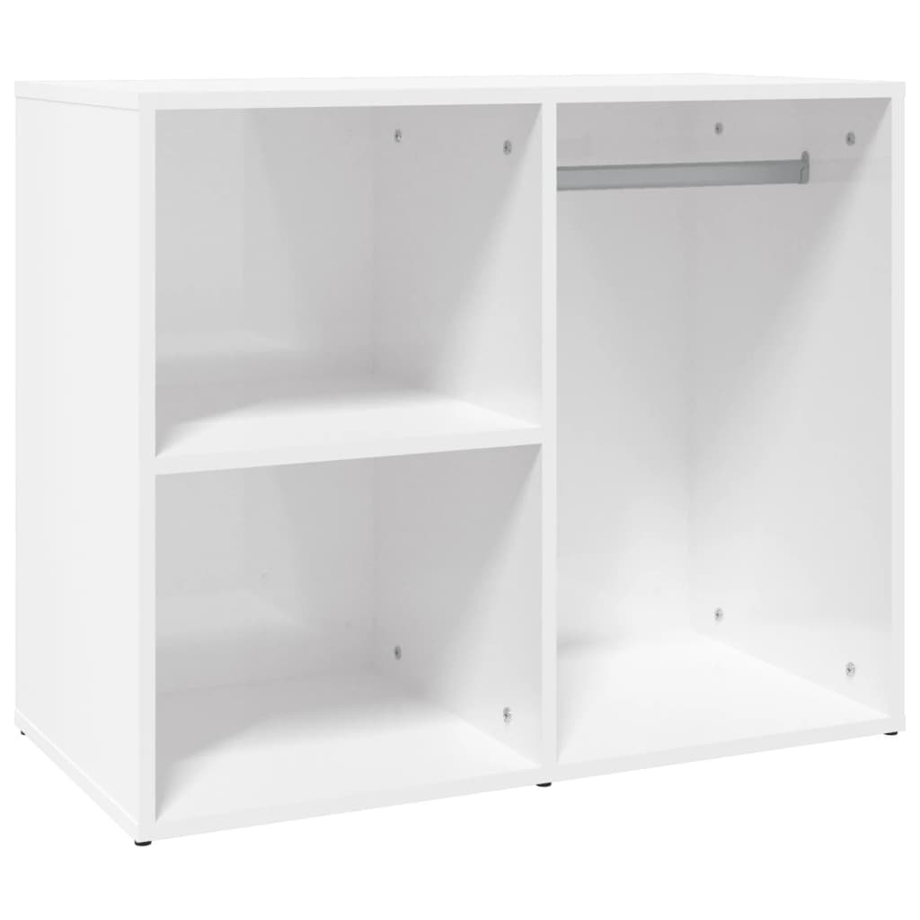 vidaXL Regal für Schminktisch Hochglanz-Weiß 80x40x65 cm Holzwerkstoff