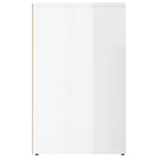 vidaXL Regal für Schminktisch Hochglanz-Weiß 80x40x65 cm Holzwerkstoff