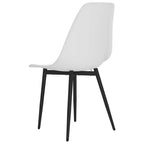 vidaXL Esszimmerstühle 2 Stk. Weiß PP