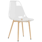 vidaXL Esszimmerstühle 2 Stk. Transparent PET