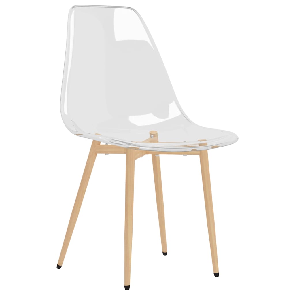 vidaXL Esszimmerstühle 4 Stk. Transparent PET