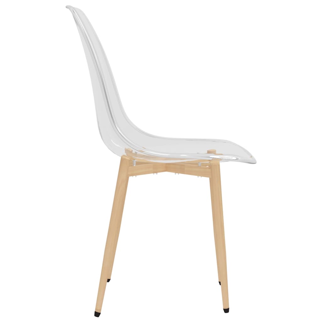 vidaXL Esszimmerstühle 4 Stk. Transparent PET