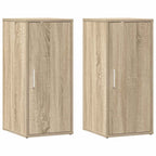 vidaXL Schuhschränke 2 Stk. Sonoma-Eiche 32x35x70 cm Holzwerkstoff