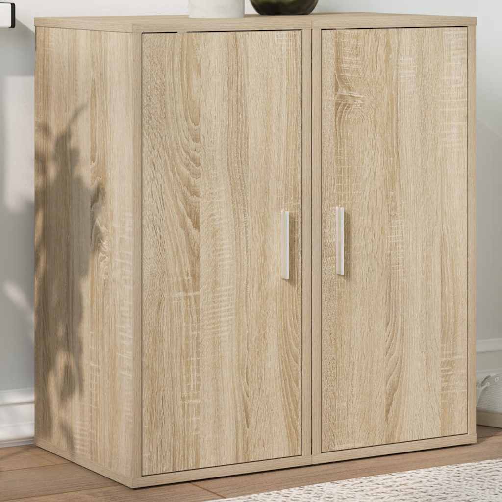 vidaXL Schuhschränke 2 Stk. Sonoma-Eiche 32x35x70 cm Holzwerkstoff