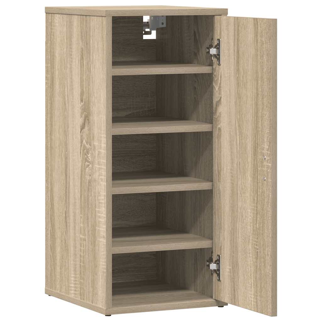 vidaXL Schuhschränke 2 Stk. Sonoma-Eiche 32x35x70 cm Holzwerkstoff