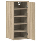 vidaXL Schuhschränke 2 Stk. Sonoma-Eiche 32x35x70 cm Holzwerkstoff