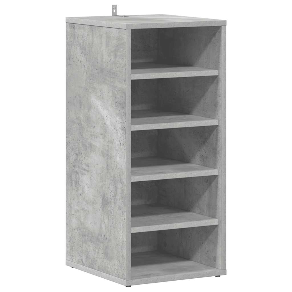 vidaXL Schuhschränke 2 Stk. Betongrau 31,5x35x70 cm Holzwerkstoff