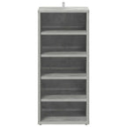 vidaXL Schuhschränke 2 Stk. Betongrau 31,5x35x70 cm Holzwerkstoff