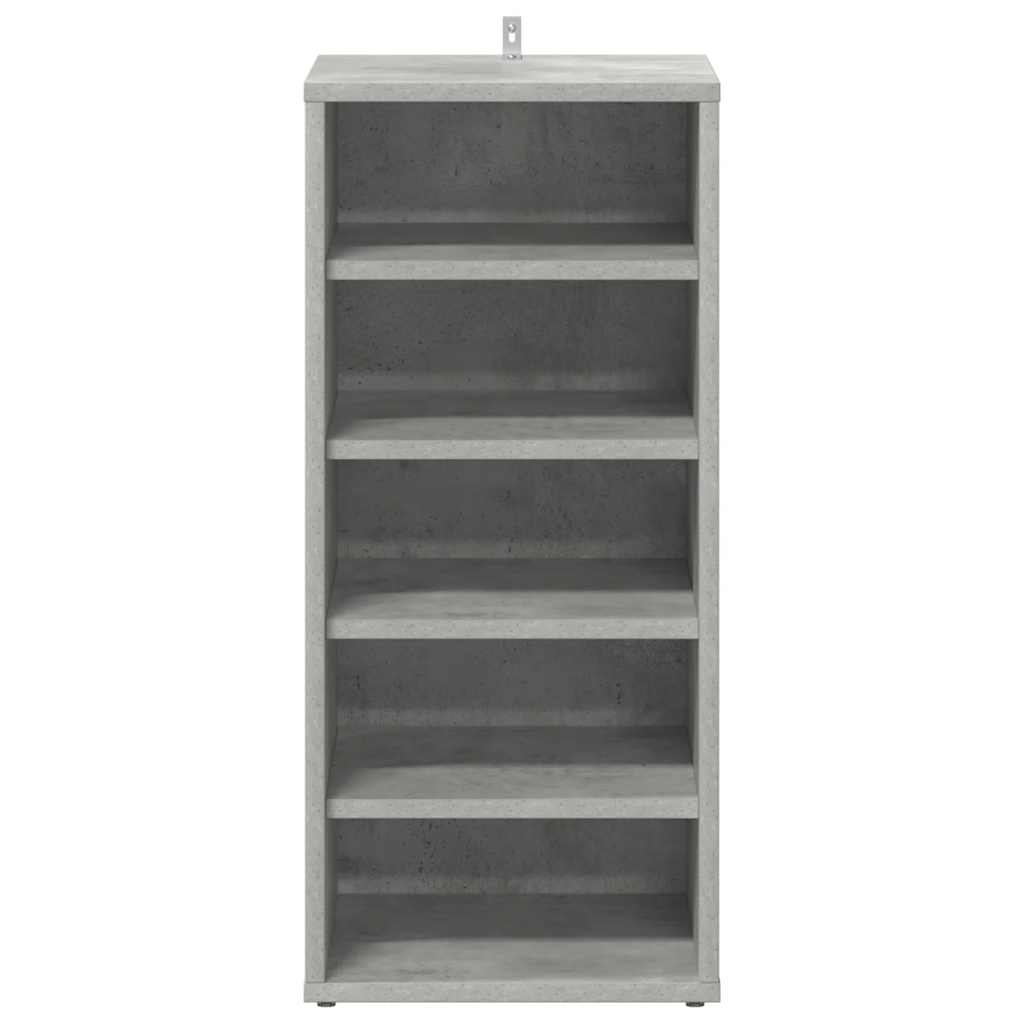 vidaXL Schuhschränke 2 Stk. Betongrau 31,5x35x70 cm Holzwerkstoff