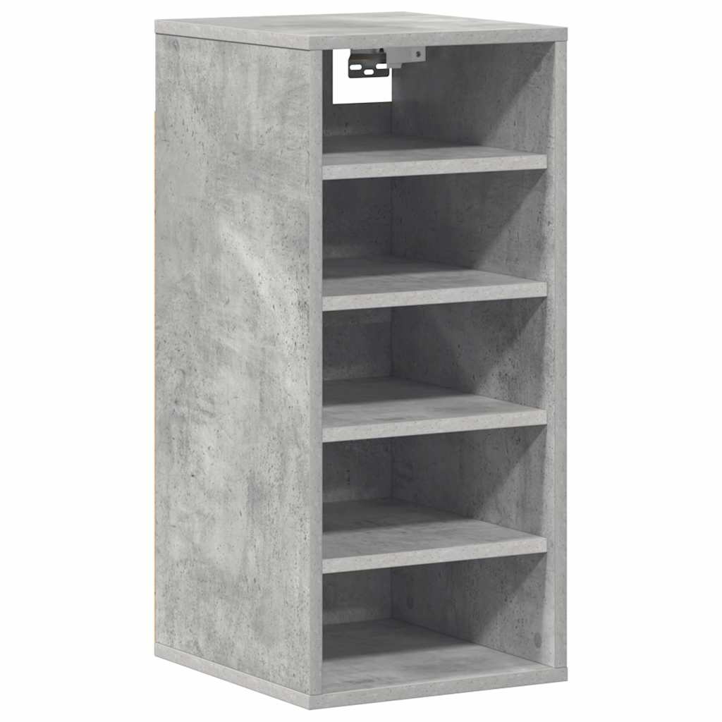 vidaXL Schuhschränke 2 Stk. Betongrau 31,5x35x70 cm Holzwerkstoff