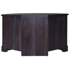 vidaXL Eck-TV-Schrank Hellschwarz 80x40x49 cm Massivholz Mahagoni