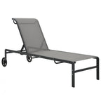 vidaXL Sonnenliegen 2 Stk. mit Tisch Textilene und Stahl