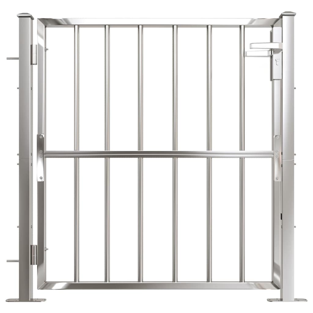 vidaXL Gartentor 100 x 95 cm Edelstahl