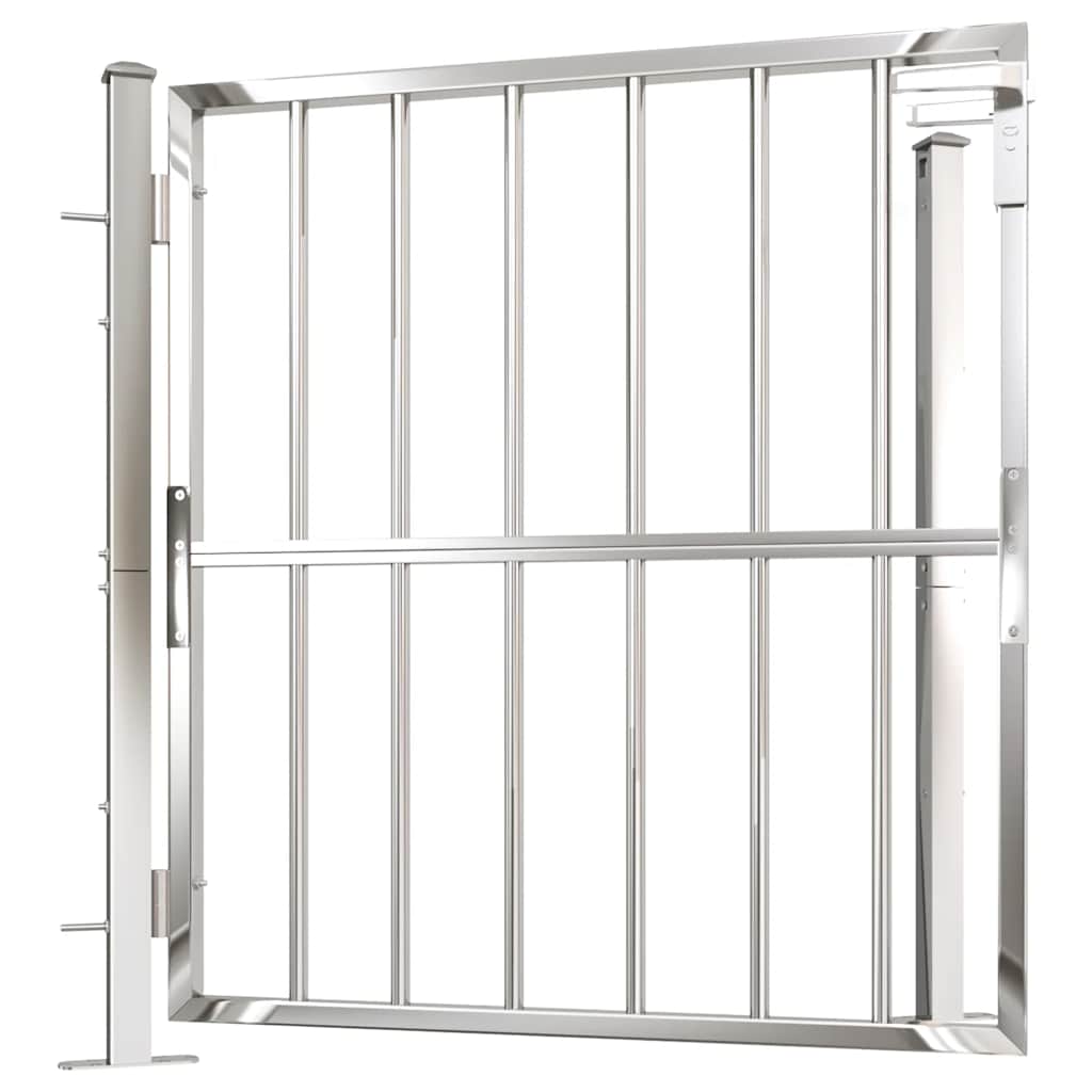 vidaXL Gartentor 100 x 95 cm Edelstahl