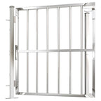 vidaXL Gartentor 100 x 95 cm Edelstahl