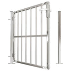 vidaXL Gartentor 100 x 95 cm Edelstahl