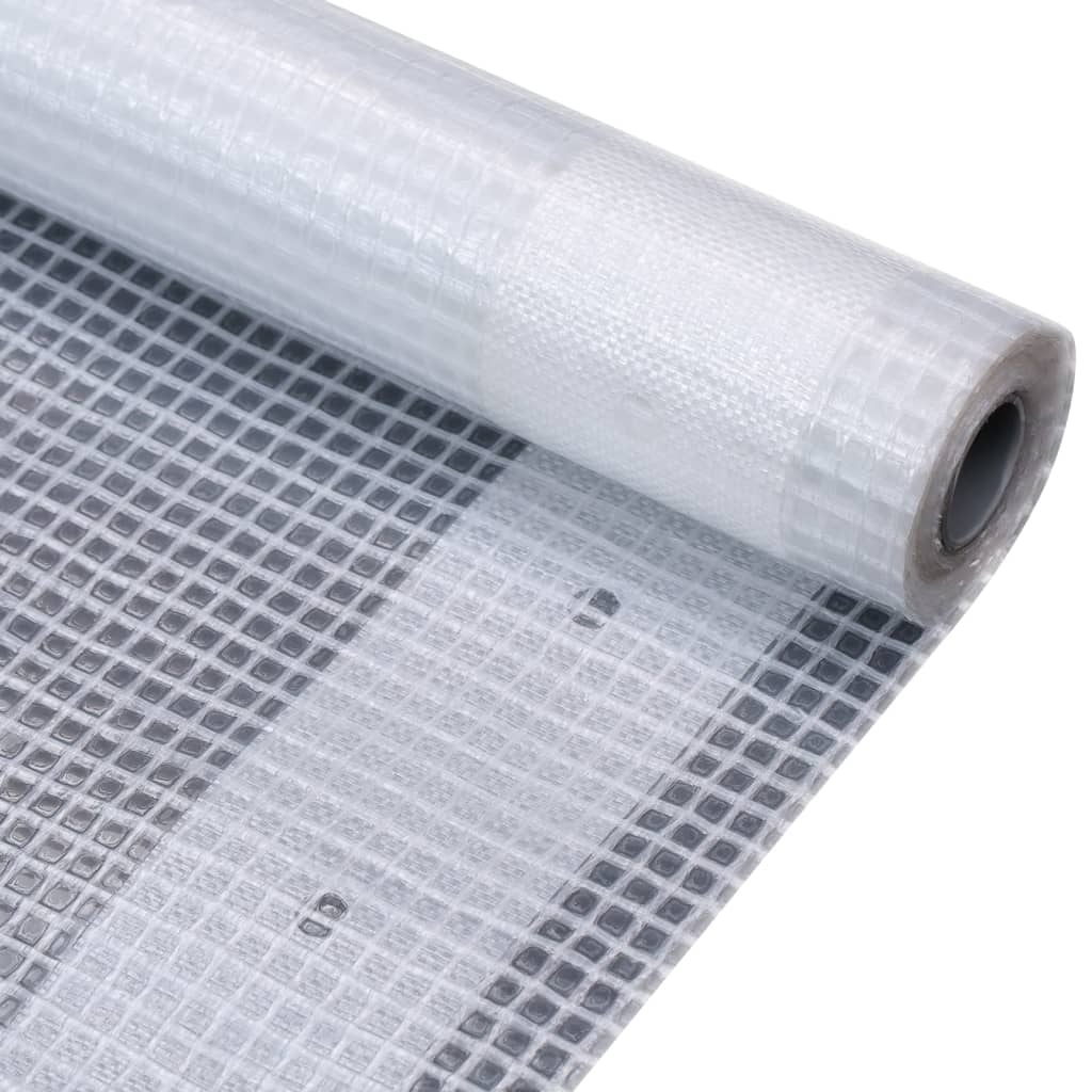 vidaXL Gitter-Abdeckplanen 2 Stk. 260 g/m² 1,5x5 m Weiß