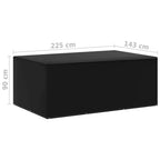 vidaXL Gartenmöbel-Abdeckungen 2 Stk. 7 Ösen 225x143x90 cm
