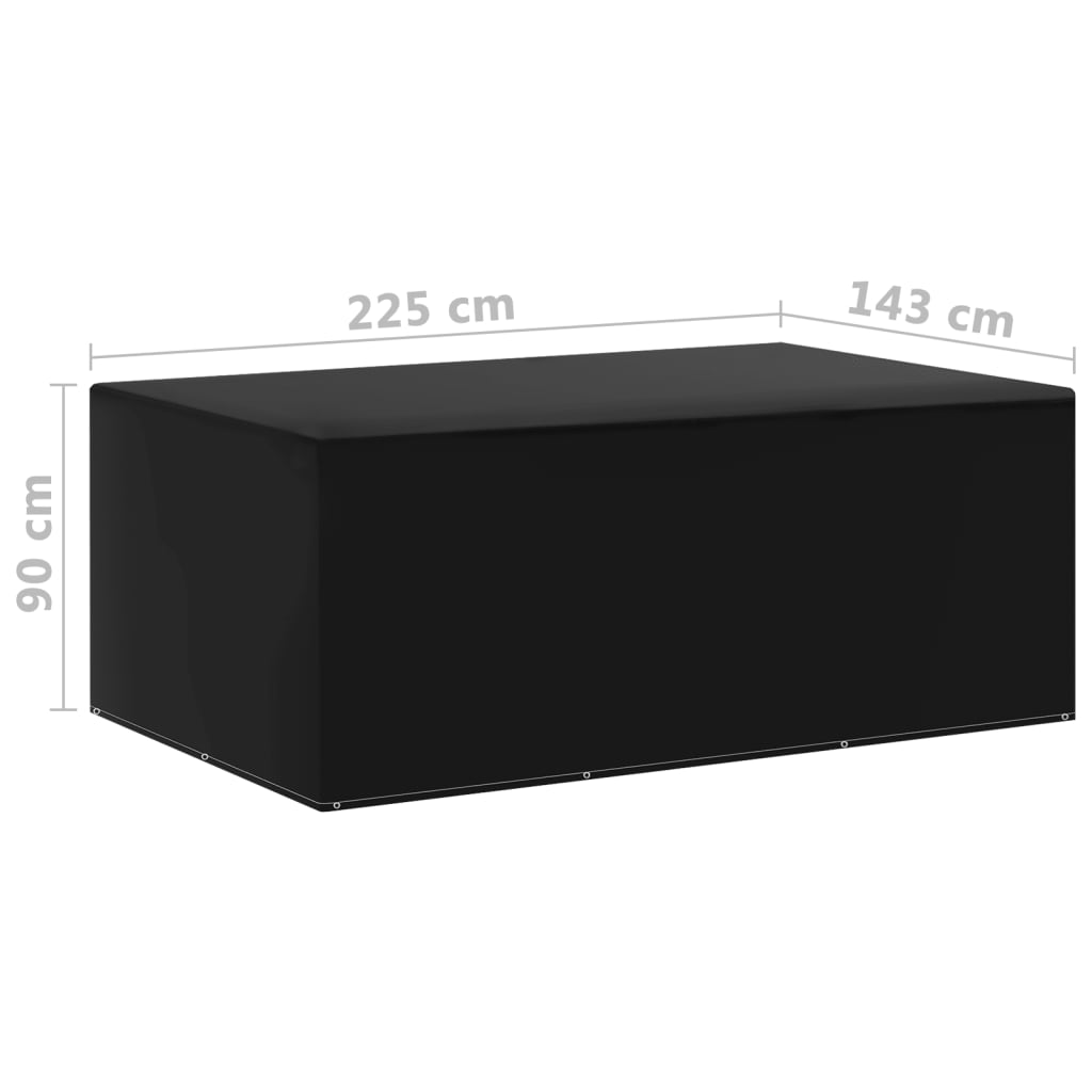 vidaXL Gartenmöbel-Abdeckungen 2 Stk. 7 Ösen 225x143x90 cm