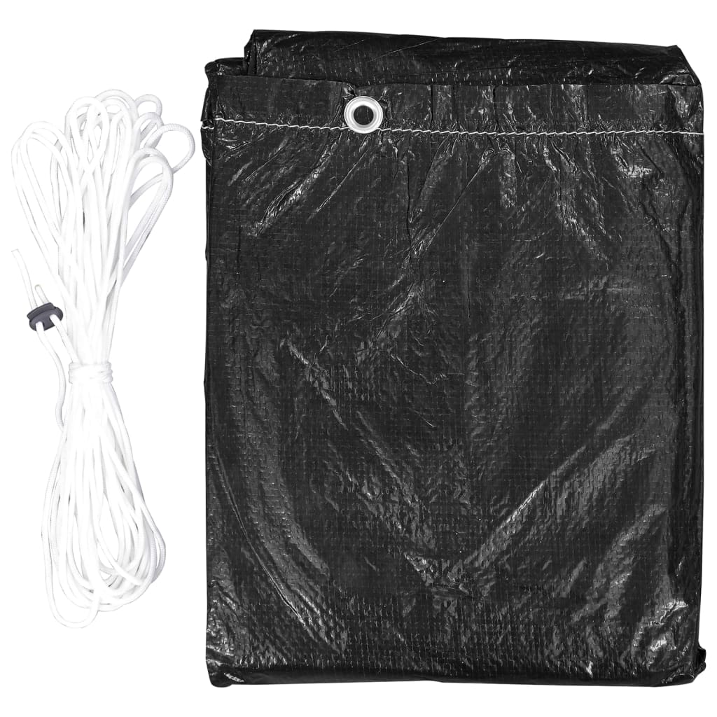 vidaXL Hollywoodschaukel-Abdeckungen 2 Stk. 10 Ösen 255x145x170 cm