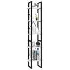vidaXL Bücherregal 5 Fächer Weiß 40x30x175 cm Holzwerkstoff