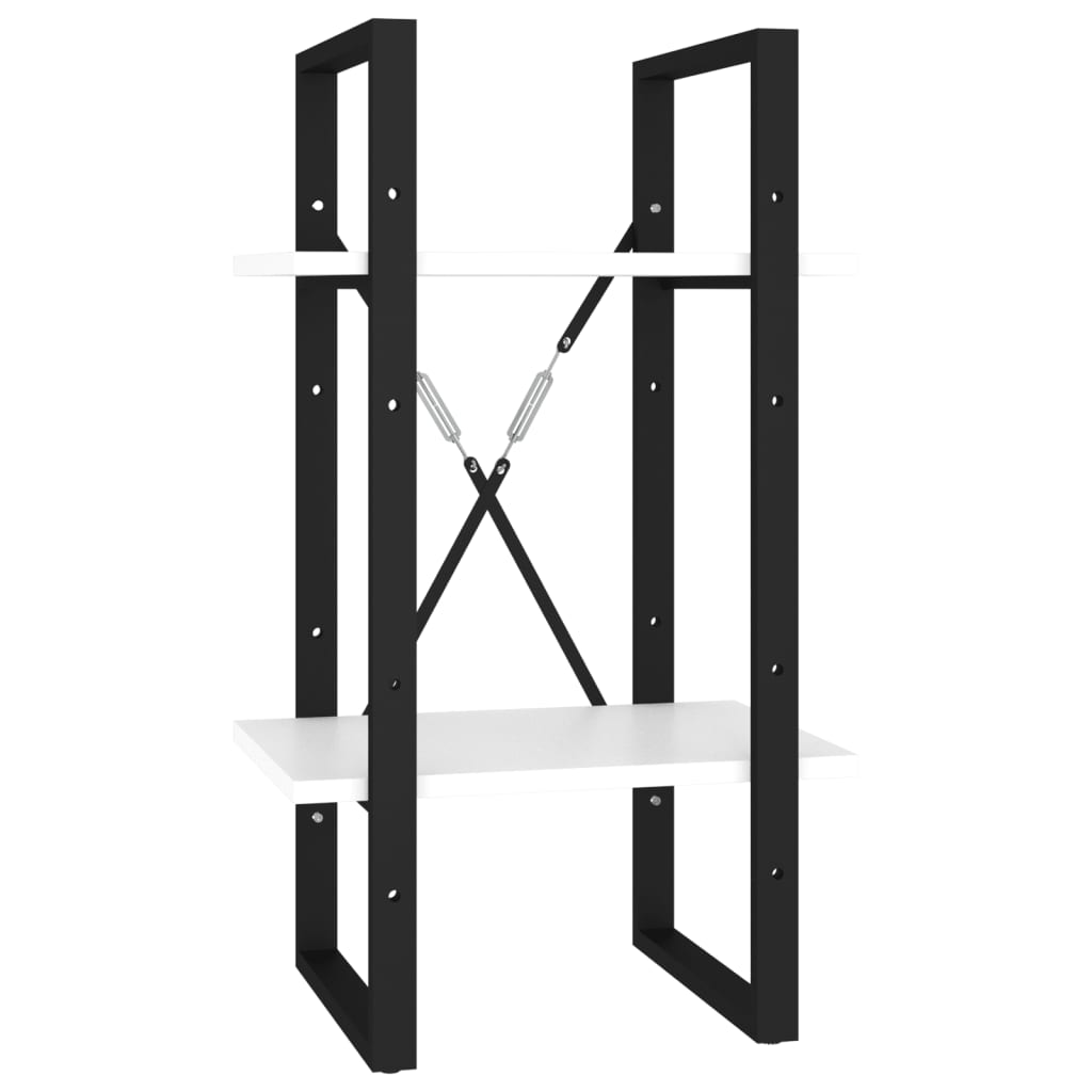 vidaXL Bücherregal 5 Fächer Weiß 40x30x175 cm Holzwerkstoff