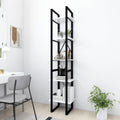 vidaXL Bücherregal 5 Fächer Weiß 40x30x175 cm Holzwerkstoff