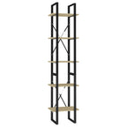 vidaXL Bücherregal 5 Fächer Sonoma-Eiche 40x30x175 cm Holzwerkstoff