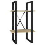 vidaXL Bücherregal 5 Fächer Sonoma-Eiche 40x30x175 cm Holzwerkstoff
