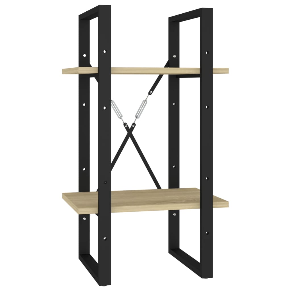 vidaXL Bücherregal 5 Fächer Sonoma-Eiche 40x30x175 cm Holzwerkstoff