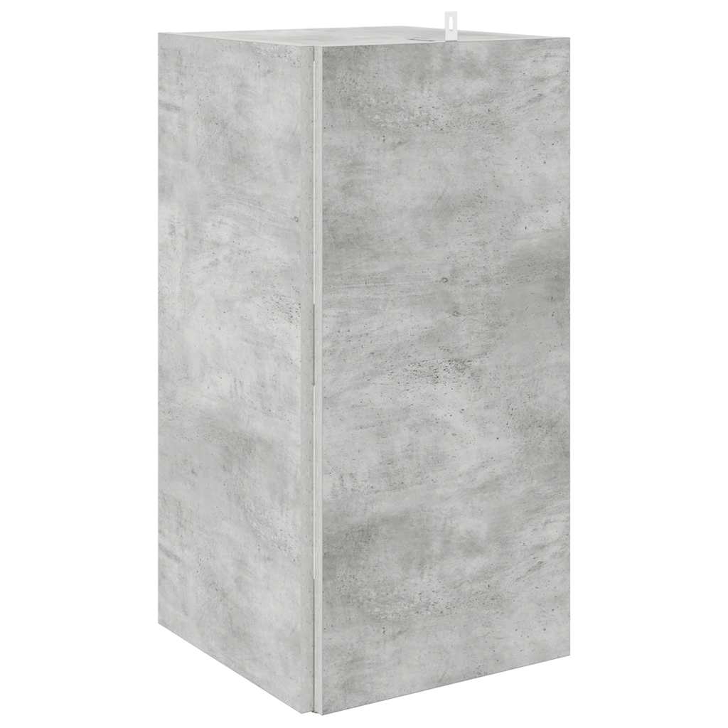 vidaXL Eckregal Betongrau 33x33x67 cm Holzwerkstoff