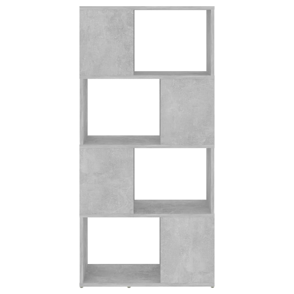 vidaXL Bücherregal/Raumteiler Betongrau 60x24x124,5 cm