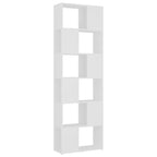 vidaXL Bücherregal Raumteiler Weiß 60x24x186 cm