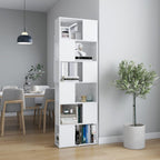 vidaXL Bücherregal Raumteiler Weiß 60x24x186 cm