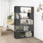 vidaXL Bücherregal Raumteiler Hochglanz-Weiß 80x24x155cm Holzwerkstoff