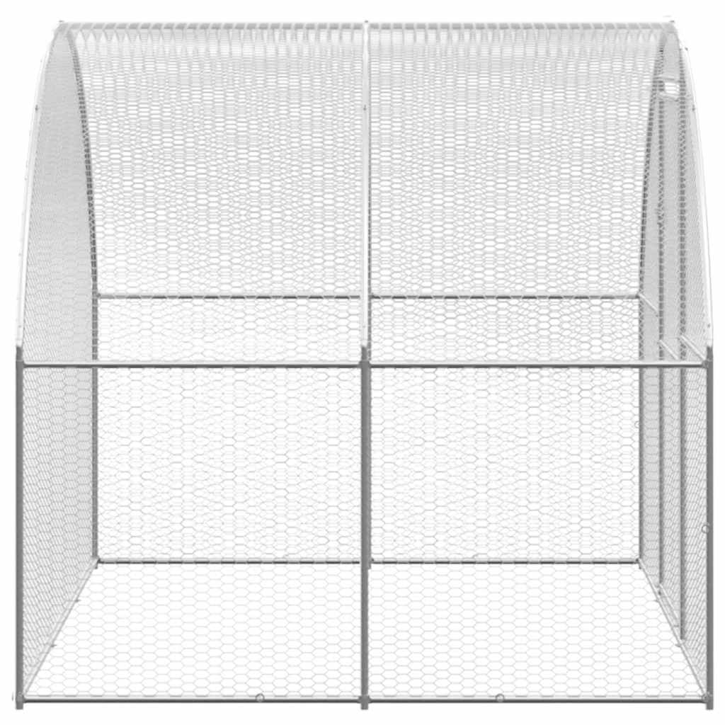 vidaXL Outdoor-Hühnerstall 3x2x2 m Verzinkter Stahl