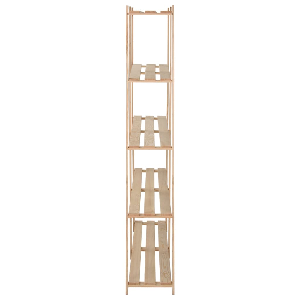 vidaXL Lagerregal mit 5 Böden 170x28,5x170 cm Massivholz Kiefer