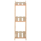 vidaXL Lagerregal mit 3 Böden 80x28,5x90 cm Massivholz Kiefer