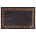 vidaXL Teppich Waschbar 80x150 cm Schwarz und Golden