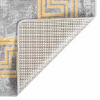vidaXL Teppich Waschbar 80x150 cm Grau