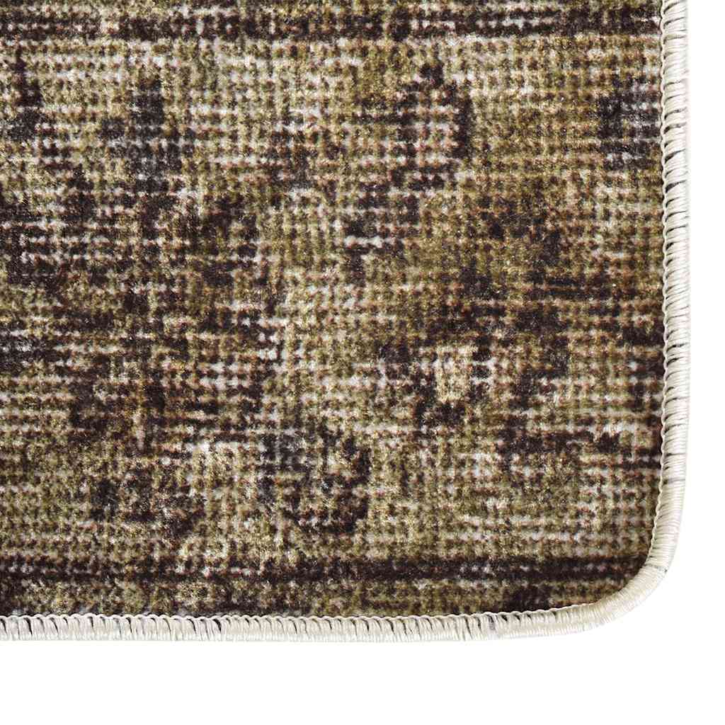 vidaXL Teppich Waschbar Patchwork 80x150 cm Mehrfarbig