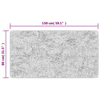 vidaXL Teppich Waschbar Patchwork 80x150 cm Mehrfarbig