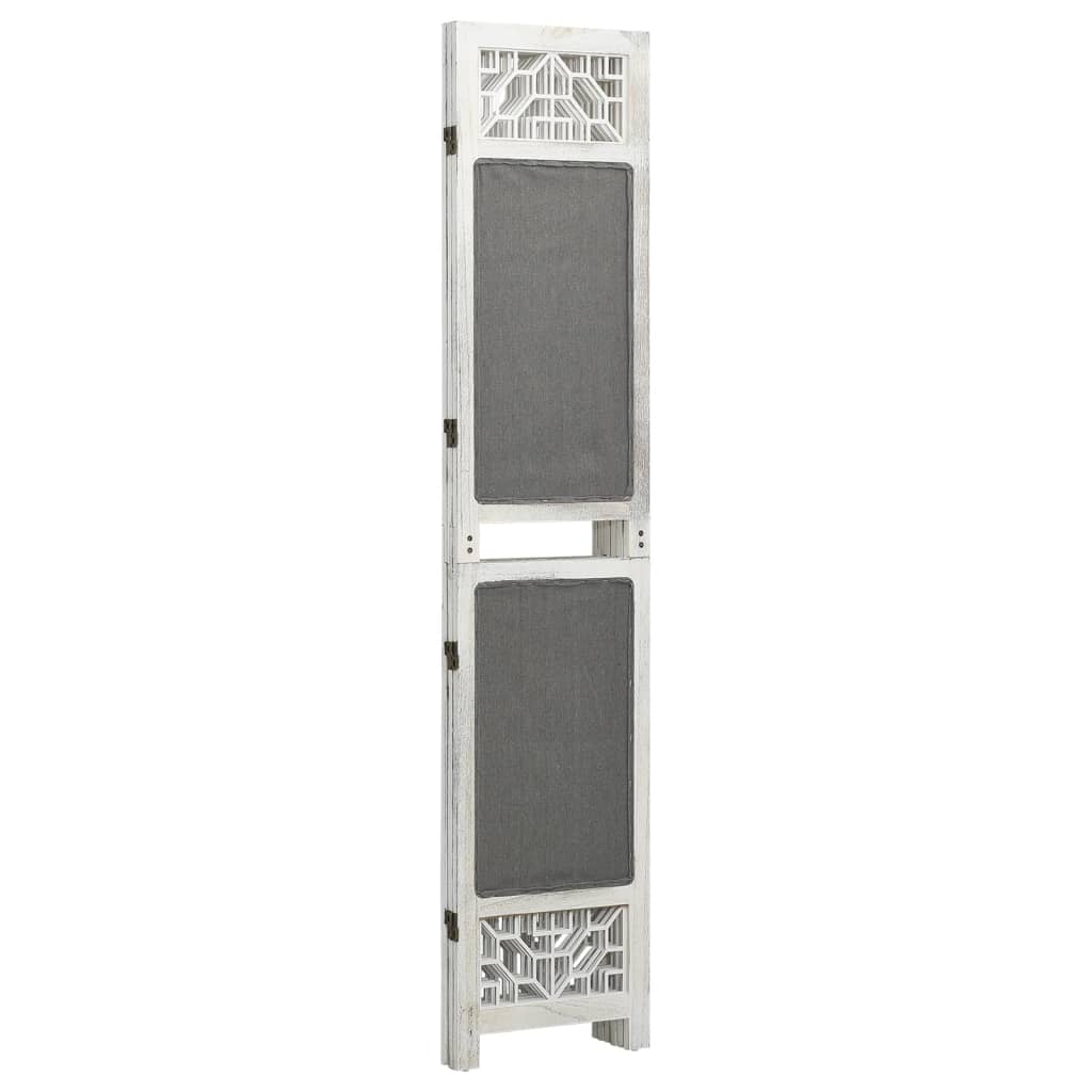 vidaXL 3-tlg. Raumteiler Grau 105x165 cm Stoff