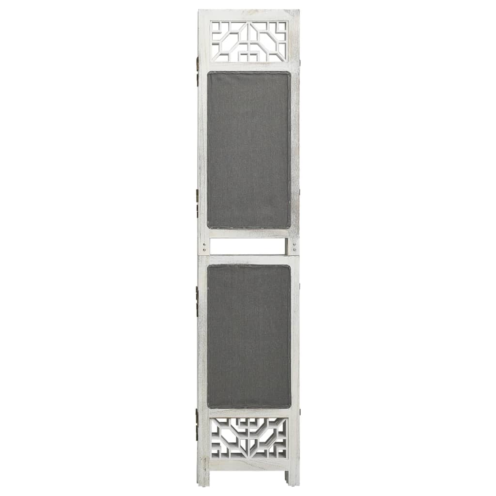 vidaXL 6-tlg. Raumteiler Grau 210x165 cm Stoff